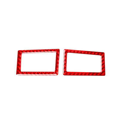 2 PCS / Set Carbon Fiber Car Dashboard Air Outlet Decorative Sticker for Toyota Corolla 2014-2018,Left and Right Drive Universal (Red) by buy2fix