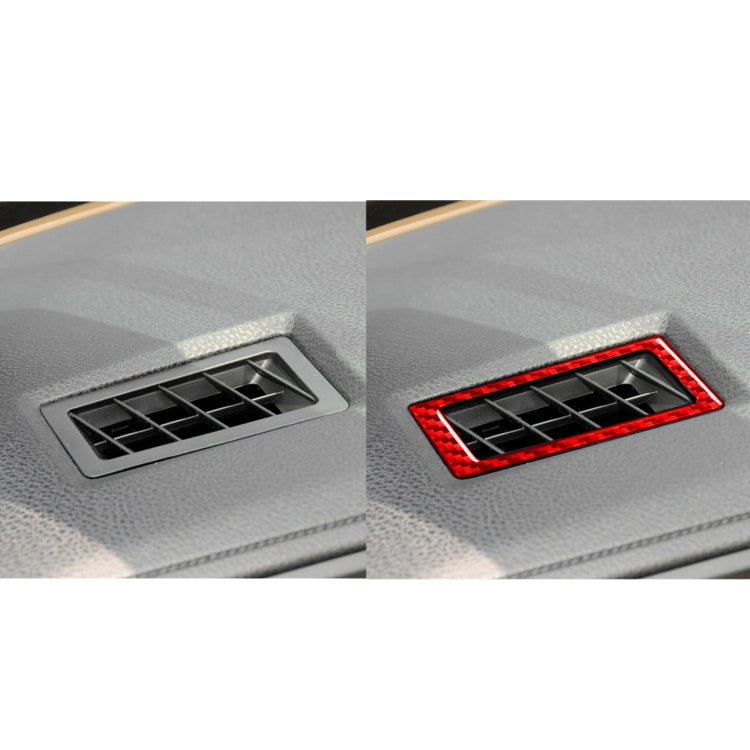 2 PCS / Set Carbon Fiber Car Dashboard Air Outlet Decorative Sticker for Toyota Corolla 2014-2018,Left and Right Drive Universal (Red) by buy2fix