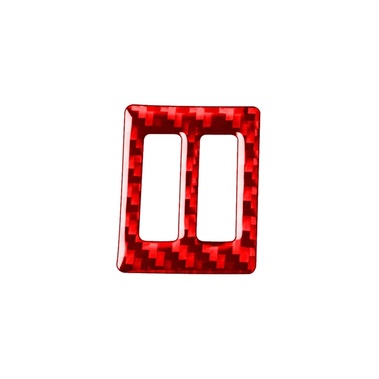 Carbon Fiber Car Central Air Outlet Switch Decorative Sticker for Toyota Corolla 2014-2018,Left and Right Drive Universal (Red) by buy2fix