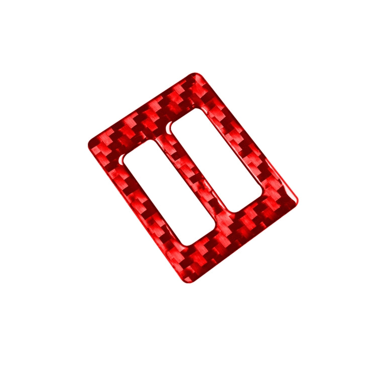 Carbon Fiber Car Central Air Outlet Switch Decorative Sticker for Toyota Corolla 2014-2018,Left and Right Drive Universal (Red) by buy2fix