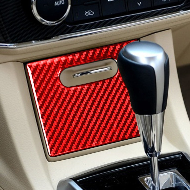 Carbon Fiber Car Cigarette Lighter Cover Decorative Sticker for Toyota Corolla 2014-2018,Left and Right Drive Universal (Red) by buy2fix