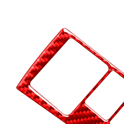 Carbon Fiber Car Headlight Switch Decorative Sticker for Toyota Corolla 2014-2018,Left Drive (Red) by buy2fix