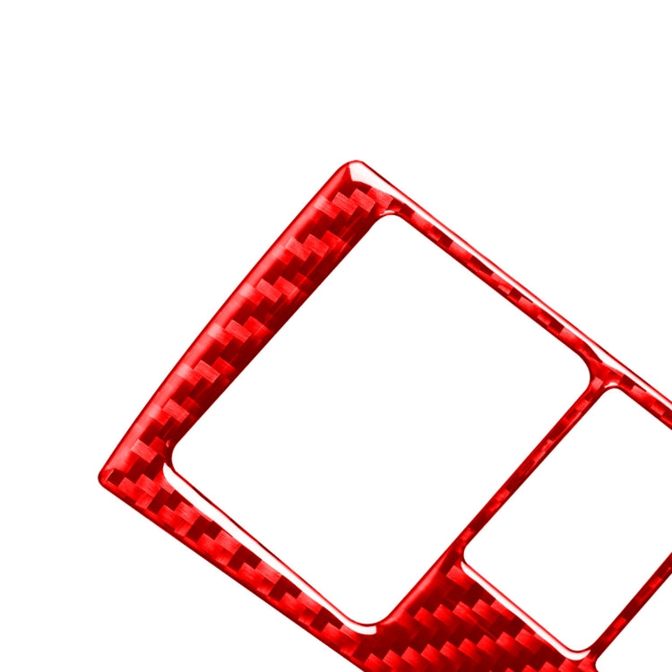 Carbon Fiber Car Headlight Switch Decorative Sticker for Toyota Corolla 2014-2018,Right Drive (Red) by buy2fix