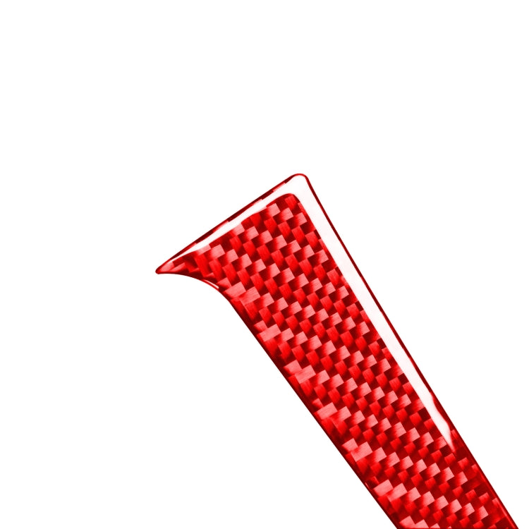 2 PCS / Set Carbon Fiber Car Gear Side Decorative Sticker for Toyota Corolla 2014-2018,Left Drive (Red) by buy2fix