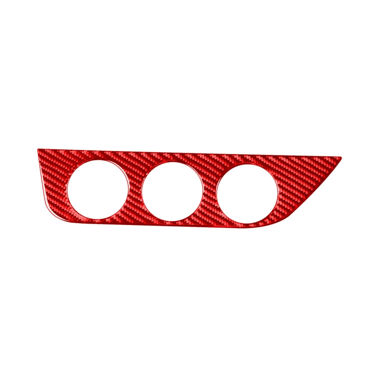 Carbon Fiber Car Air Conditioner Switch Panel A Decorative Sticker for Toyota Corolla 2014-2018,Left Drive (Red) by buy2fix