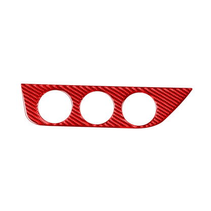 Carbon Fiber Car Air Conditioner Switch Panel A Decorative Sticker for Toyota Corolla 2014-2018,Left Drive (Red) by buy2fix