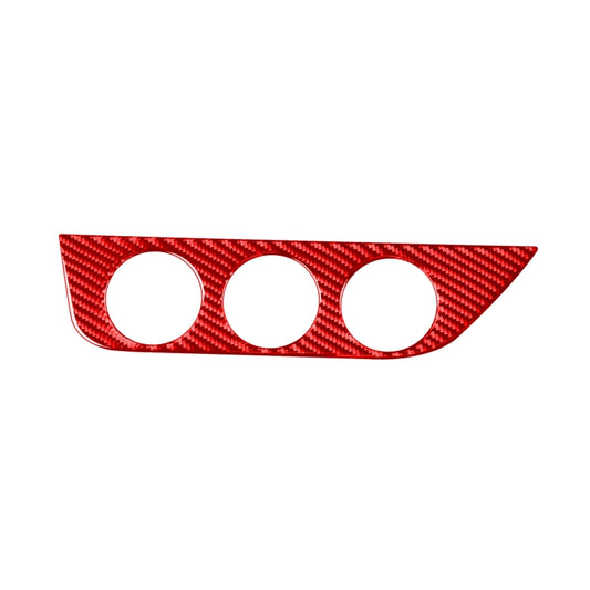 Carbon Fiber Car Air Conditioner Switch Panel A Decorative Sticker for Toyota Corolla 2014-2018,Left Drive (Red) by buy2fix