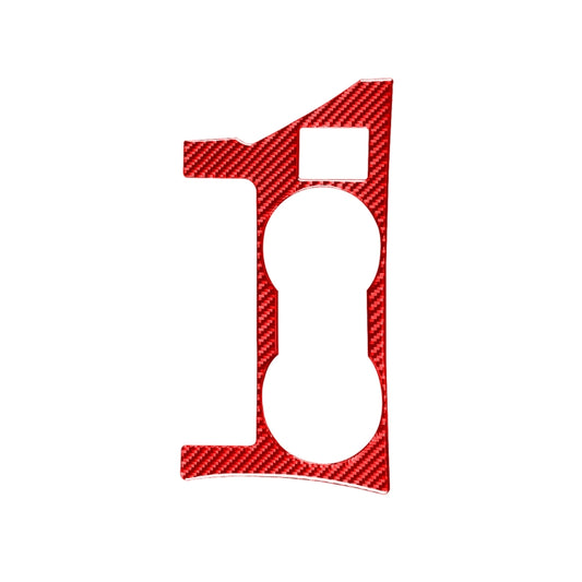 Carbon Fiber Car Cup Holder Panel A Decorative Sticker for Toyota Corolla 2014-2018,Left Drive (Red) by buy2fix