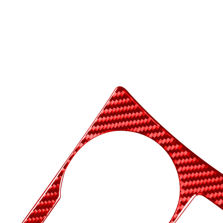 Carbon Fiber Car Cup Holder Panel A Decorative Sticker for Toyota Corolla 2014-2018,Left Drive (Red) by buy2fix