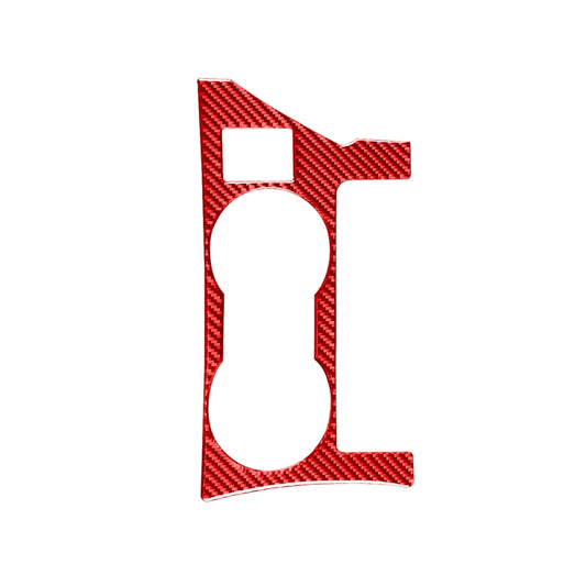 Carbon Fiber Car Cup Holder Panel A Decorative Sticker for Toyota Corolla 2014-2018,Right Drive (Red) by buy2fix