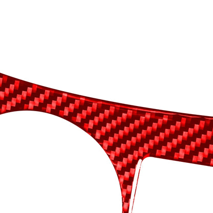 Carbon Fiber Car Cup Holder Panel B Decorative Sticker for Toyota Corolla 2014-2018,Right Drive (Red) by buy2fix