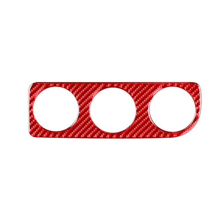 Carbon Fiber Car Air Conditioner Switch Panel B Decorative Sticker for Toyota Corolla 2014-2018,Left Drive (Red) by buy2fix