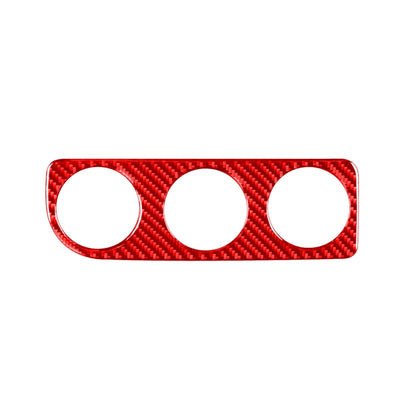 Carbon Fiber Car Air Conditioner Switch Panel B Decorative Sticker for Toyota Corolla 2014-2018,Right Drive (Red) by buy2fix
