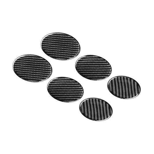 6 PCS / Set Carbon Fiber Car Seat Adjustment Button Panel Decorative Sticker for Mercedes-Benz B-Class 2019,Left and Right Drive Universal by buy2fix