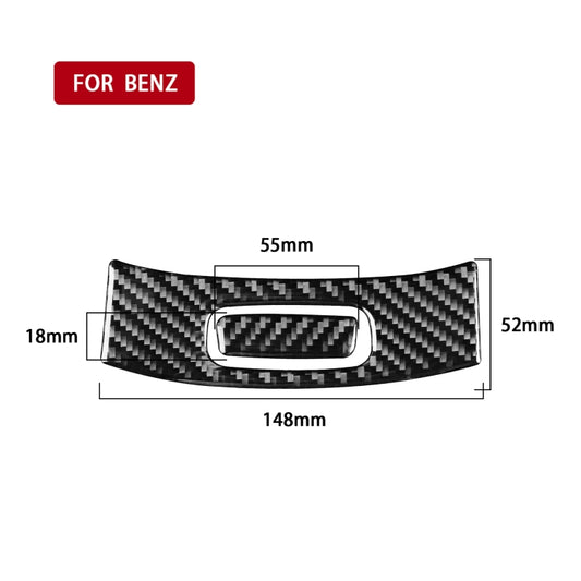 2 PCS / Set Carbon Fiber Car Armrest Box Switch Decorative Sticker for Mercedes-Benz B-Class 2019 / GLB 2020,Left and Right Drive Universal by buy2fix