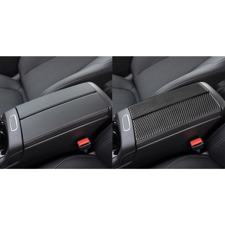 2 PCS / Set Carbon Fiber Car Armrest Box Panel Decorative Sticker for Mercedes-Benz B-Class 2019 / GLB 2020,Left and Right Drive Universal by buy2fix