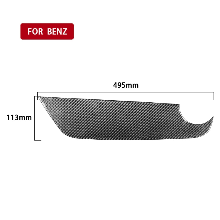 Carbon Fiber Car Co-pilot Control Panel Decorative Sticker for Mercedes-Benz B-Class 2019 / GLB 2020,Left Drive by buy2fix