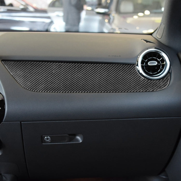 Carbon Fiber Car Co-pilot Control Panel Decorative Sticker for Mercedes-Benz B-Class 2019 / GLB 2020,Left Drive by buy2fix