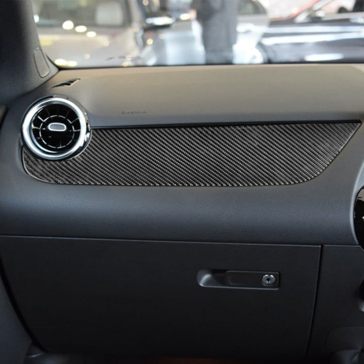 Carbon Fiber Car Co-pilot Control Panel Decorative Sticker for Mercedes-Benz B-Class 2019 / GLB 2020,Right Drive by buy2fix