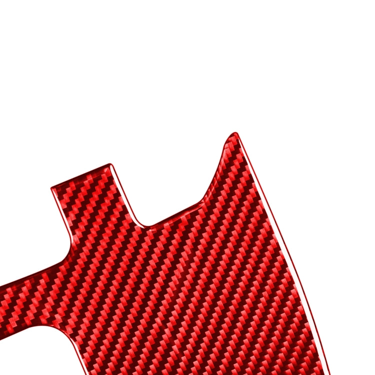 2 PCS / Set Carbon Fiber Car Seat Belt Panel Decorative Sticker for Toyota Tundra 2014-2018,Left and Right Drive Universal (Red) by buy2fix