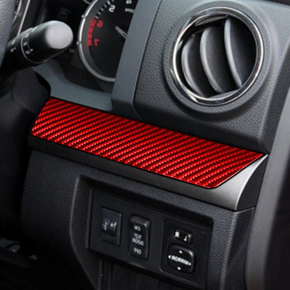3 PCS / Set Carbon Fiber Car Center Console Strip Decorative Sticker for Toyota Tundra 2014-2018,Right Drive (Red) by buy2fix