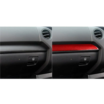 3 PCS / Set Carbon Fiber Car Center Console Strip Decorative Sticker for Toyota Tundra 2014-2018,Right Drive (Red) by buy2fix