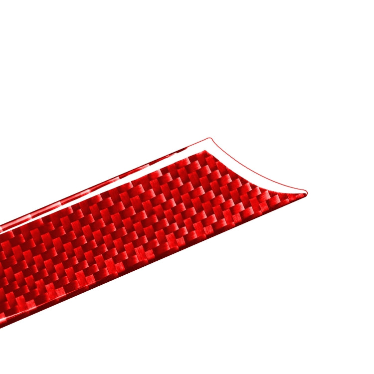 4 PCS / Set Carbon Fiber Car Door Panel Decorative Sticker for Toyota Tundra 2014-2018,Left and Right Drive Universal (Red) - Car Interior Mouldings by buy2fix | Online Shopping UK | buy2fix