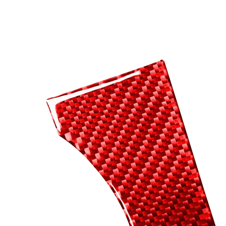 2 PCS / Set Carbon Fiber Car Central Control Gear Trim Decorative Sticker for Toyota Tundra 2014-2018,Left and Right Drive Universal (Red) by buy2fix