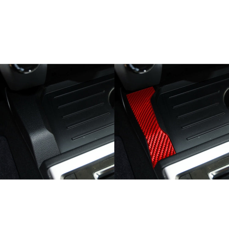 2 PCS / Set Carbon Fiber Car Central Control Gear Trim Decorative Sticker for Toyota Tundra 2014-2018,Left and Right Drive Universal (Red) by buy2fix