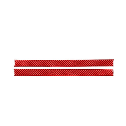2 PCS / Set Carbon Fiber Car Rearview Mirror Anti Chafing Strip Decorative Sticker for Toyota Tundra 2014-2018,Left and Right Drive Universal(Red) by buy2fix