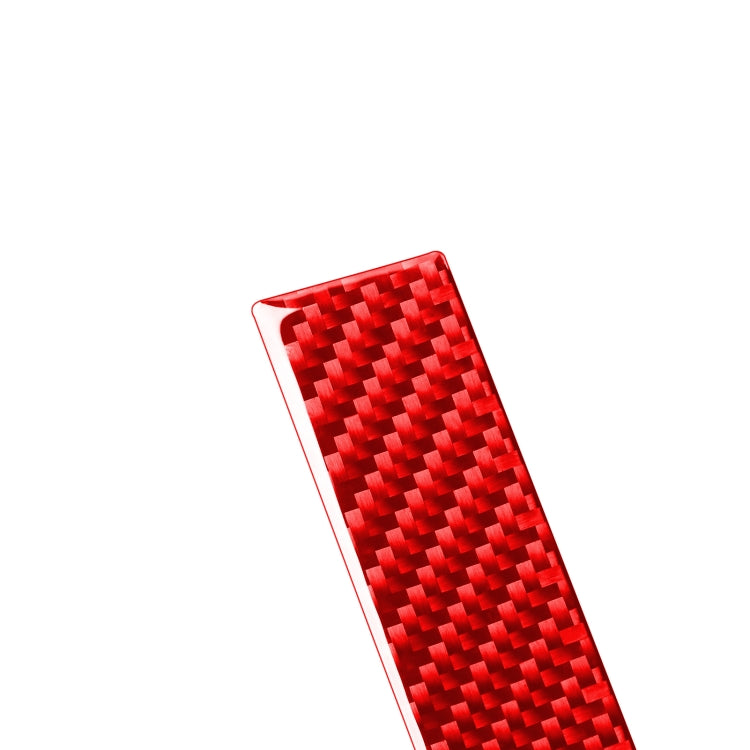 2 PCS / Set Carbon Fiber Car Rearview Mirror Anti Chafing Strip Decorative Sticker for Toyota Tundra 2014-2018,Left and Right Drive Universal(Red) by buy2fix