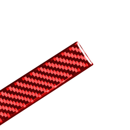 Carbon Fiber Car Central Control Cup Holder Slot Mat Decorative Sticker for Toyota Tundra 2014-2018,Left and Right Drive Universal (Red) by buy2fix