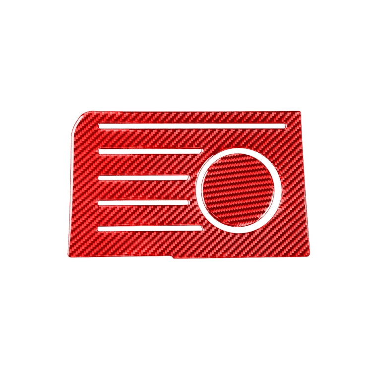 2 PCS / Set Carbon Fiber Car Central Control Storage Box Slot Mat Decorative Sticker for Toyota Tundra 2014-2018,Left and Right Drive Universal (Red) by buy2fix