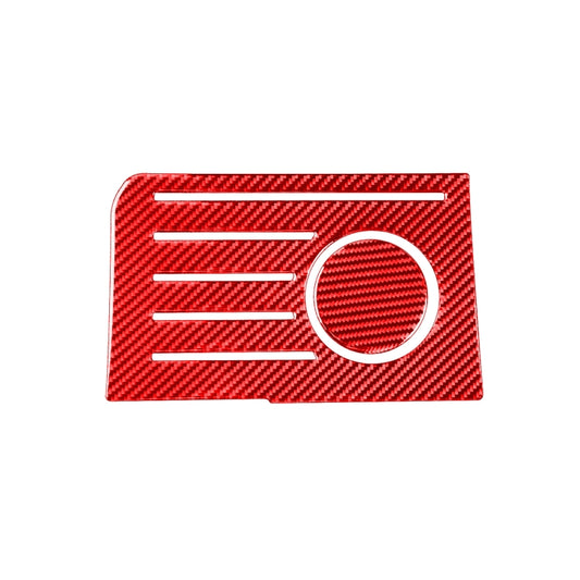 2 PCS / Set Carbon Fiber Car Central Control Storage Box Slot Mat Decorative Sticker for Toyota Tundra 2014-2018,Left and Right Drive Universal (Red) by buy2fix