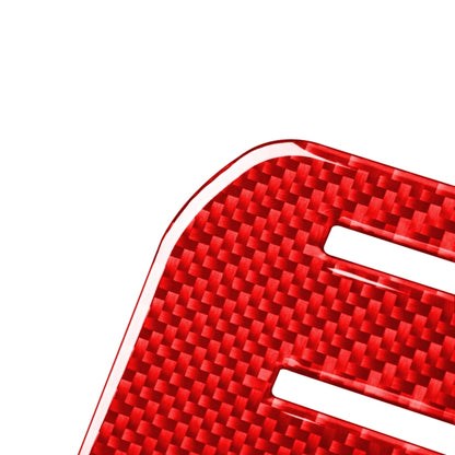 2 PCS / Set Carbon Fiber Car Central Control Storage Box Slot Mat Decorative Sticker for Toyota Tundra 2014-2018,Left and Right Drive Universal (Red) by buy2fix