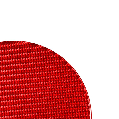 Carbon Fiber Car Fuel Tank Cap Decorative Sticker for Toyota Tundra 2014-2018,Left and Right Drive Universal (Red) by buy2fix