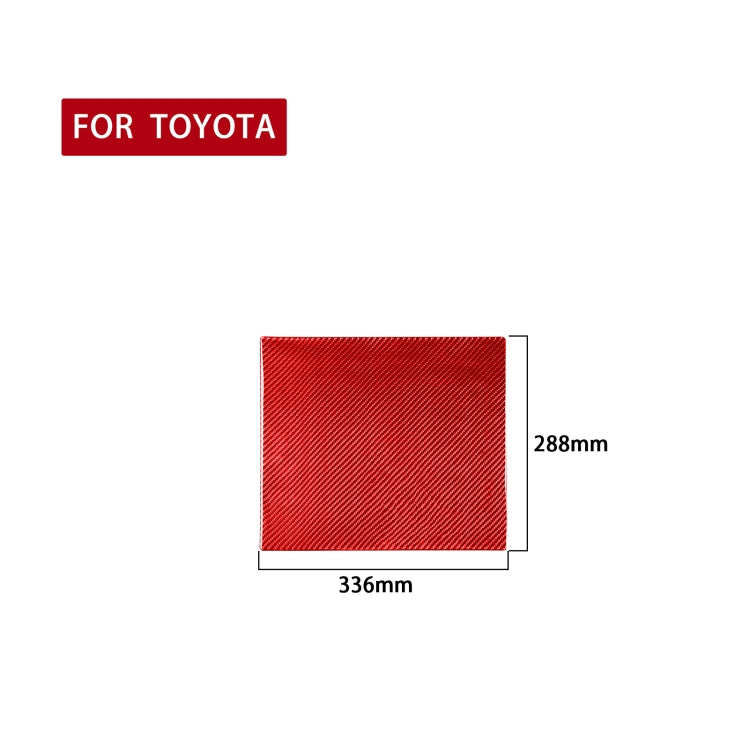 Carbon Fiber Car Rear Exhaust Air Outlet Anti-kick Panel Decorative Sticker for Toyota Tundra 2014-2018,Left and Right Drive Universal (Red) by buy2fix