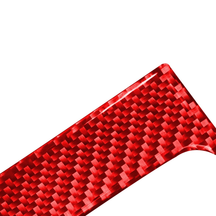 Carbon Fiber Car Gear Panel Decorative Sticker for Toyota Tundra 2014-2018,Left and Right Drive Universal (Red) by buy2fix