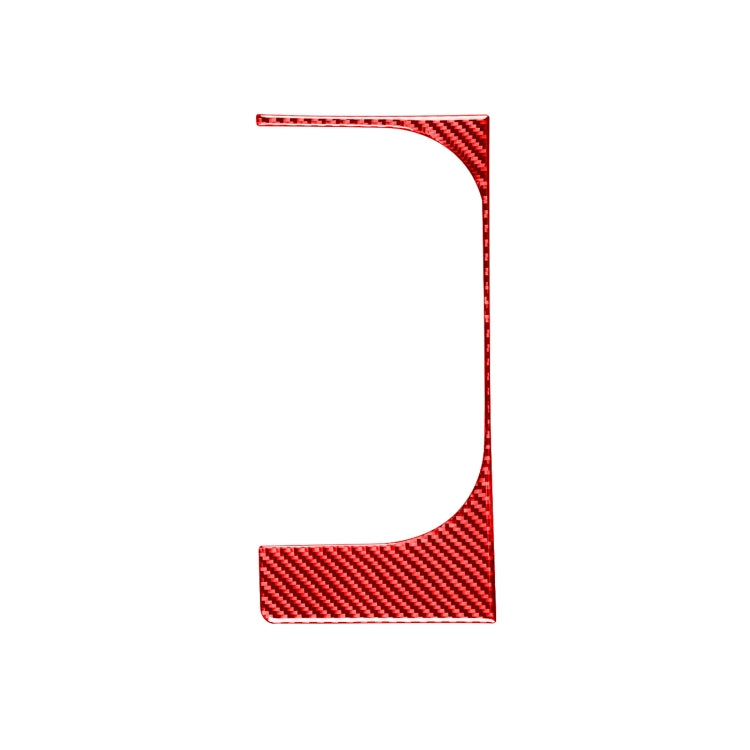 Carbon Fiber Car Cup Holder Frame Decorative Sticker for Toyota Tundra 2014-2018,Left Drive (Red) by buy2fix