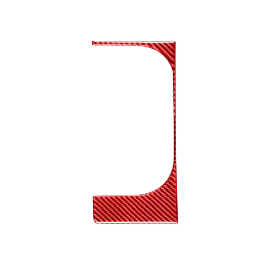 Carbon Fiber Car Cup Holder Frame Decorative Sticker for Toyota Tundra 2014-2018,Left Drive (Red) by buy2fix