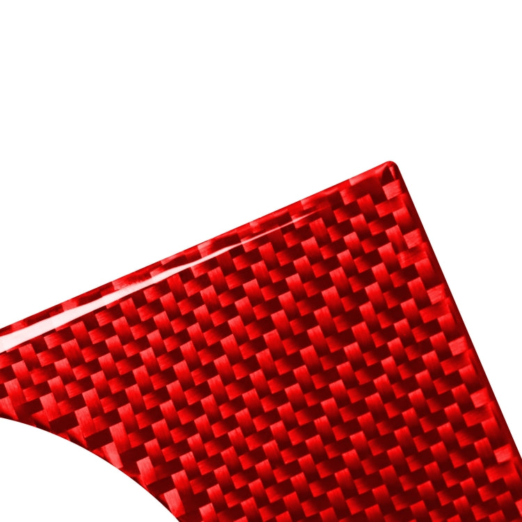 Carbon Fiber Car Cup Holder Frame Decorative Sticker for Toyota Tundra 2014-2018,Right Drive (Red) by buy2fix