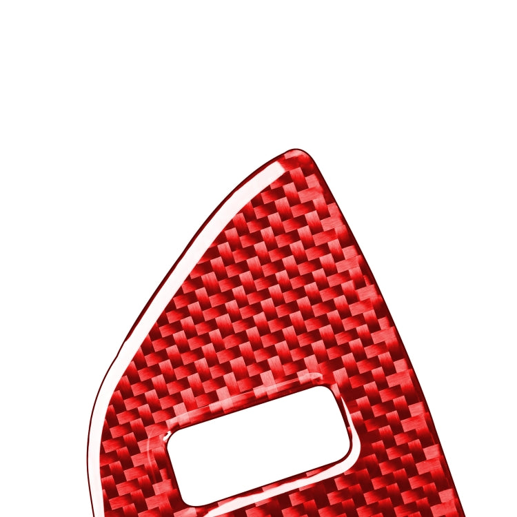 4 PCS / Set Carbon Fiber Car Glass Lift Switch Ring Decorative Sticker for Toyota Tundra 2014-2018,Right Drive (Red) - Car Interior Mouldings by buy2fix | Online Shopping UK | buy2fix