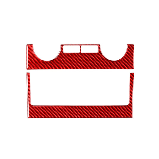 Carbon Fiber Car Central Control Air Conditioner Switch Panel Decorative Sticker for Toyota Tundra 2014-2018,Left and Right Drive Universal(Red) by buy2fix