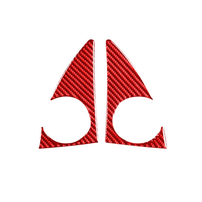 2 PCS / Set Carbon Fiber Car A-pillar Speaker Panel Decorative Sticker for Toyota Tundra 2014-2018,Left and Right Drive Universal (Red) by buy2fix