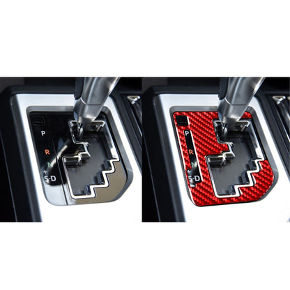 Carbon Fiber Car Gear Indication Decorative Sticker for Toyota Tundra 2014-2018,Left and Right Drive Universal (Red) by buy2fix