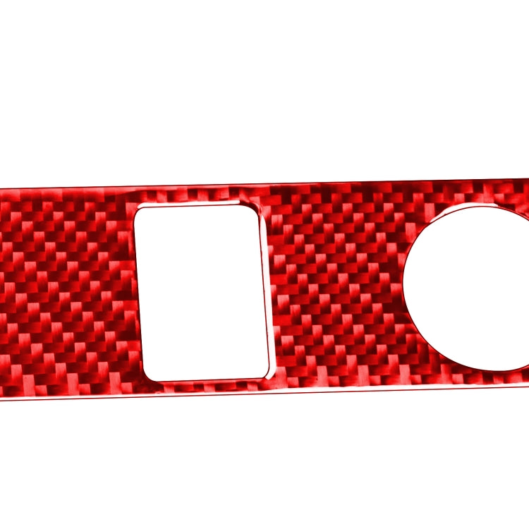 Carbon Fiber Car Cigarette Lighter Switch Decorative Sticker for Toyota Tundra 2014-2018,Left and Right Drive Universal (Red) by buy2fix