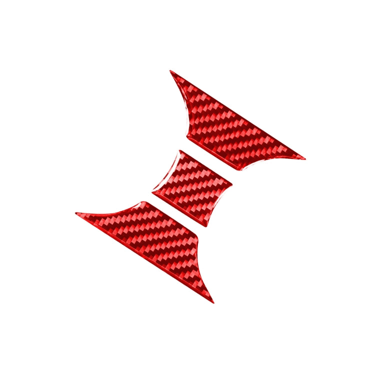 Carbon Fiber Car Central Control Cup Holder Panel Decorative Sticker for Toyota Tundra 2014-2018,Left and Right Drive Universal (Red) by buy2fix