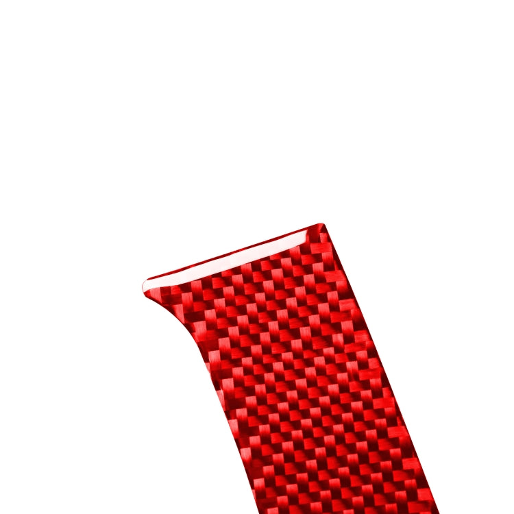 2 PCS / Set Carbon Fiber Car Dashboard Air Outlet Decorative Sticker for Toyota Tundra 2014-2018,Left Drive(Red) by buy2fix