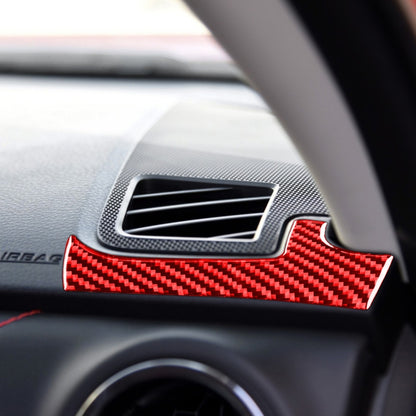 2 PCS / Set Carbon Fiber Car Dashboard Air Outlet Decorative Sticker for Toyota Tundra 2014-2018,Left Drive(Red) by buy2fix