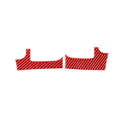 2 PCS / Set Carbon Fiber Car Dashboard Air Outlet Decorative Sticker for Toyota Tundra 2014-2018,Right Drive (Red) by buy2fix